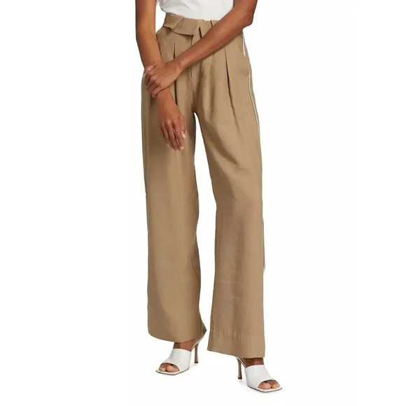 NONChalant Label Radford Pant in Camel Small Womens Wide Leg Trousers - Picture 12 of 16